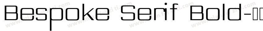 Bespoke Serif Bold字体转换